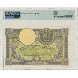 500 złotych 1919 - SA. - PMG 64 EPQ