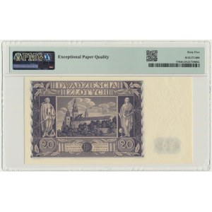 20 złotych 1936 - DA - PMG 65 EPQ