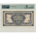 500 złotych 1944 ...owym - AC - RADAR - PMG 45
