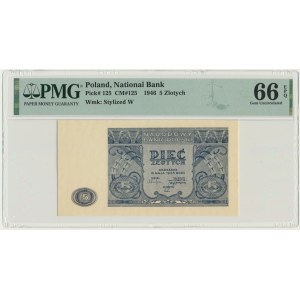 5 złotych 1946 - PMG 66 EPQ