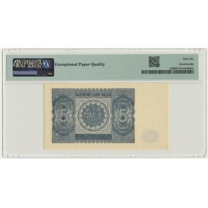 5 złotych 1946 - PMG 66 EPQ