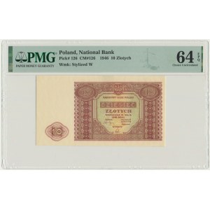 10 złotych 1946 - PMG 64 EPQ
