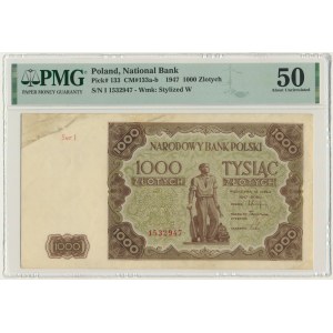 1.000 złotych 1947 - I - PMG 50