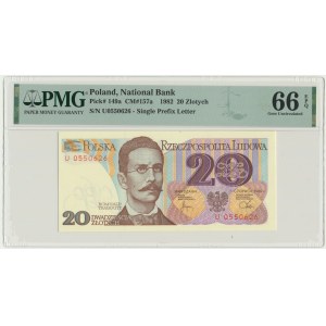 20 złotych 1982 - U - PMG 66 EPQ