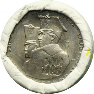Zestaw, Rulon bankowy, 100 złotych Warszawa 1988 (25 szt.)