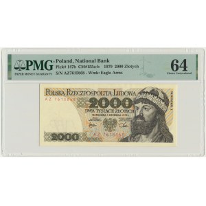 2.000 złotych 1979 - AZ - PMG 64