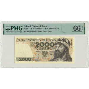 2.000 złotych 1979 - BL - PMG 66 EPQ
