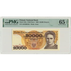 20.000 złotych 1989 - AE - PMG 65 EPQ