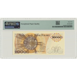 20.000 złotych 1989 - AE - PMG 65 EPQ