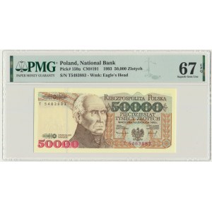 50.000 złotych 1993 - T - PMG 67 EPQ