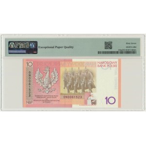 10 złotych 2008 - 90. Rocznica Odzyskania Niepodległości - PMG 67 EPQ