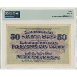 Kowno, 50 Mark 1918 - B - PMG 55