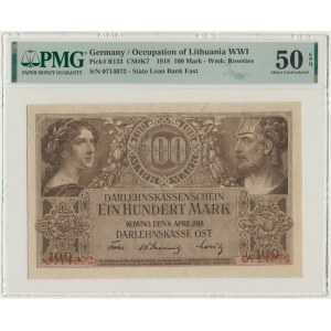 Kowno, 100 Mark 1918 - PMG 50