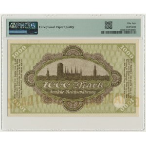 Danzig, 1.000 Mark 1922 - PMG 58 EPQ