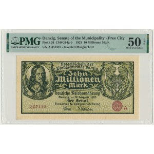 Danzig, 10 milion Mark 1923 - A - PMG 50 EPQ