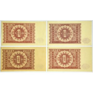 Zestaw, 1 złoty 1946 (4 szt.)