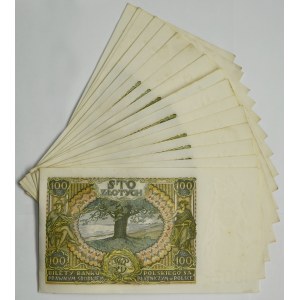 Zestaw, 100 złotych 1934 (16 szt.)