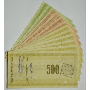Zestaw, czeki podróżnicze NBP (13 szt.)