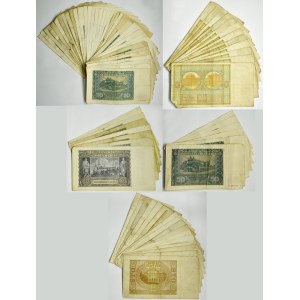 Zestaw, 20-100 złotych 1929-41 (ok. 80 szt.)