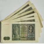Zestaw, 20-100 złotych 1929-41 (ok. 80 szt.)