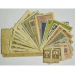 Zestaw, polskie i zagraniczne banknoty (~128 szt.)