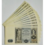 Zestaw, polskie i zagraniczne banknoty (~128 szt.)