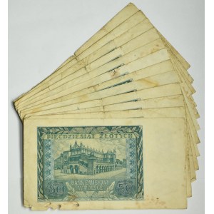 Zestaw, 50 złotych 1940 (14 szt.)