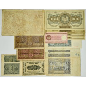 Zestaw, banknoty polskie (15 szt.)