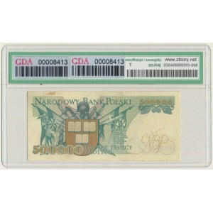 500.000 złotych 1990 - A - GDA 45 NET - pierwsza seria - RZADKA