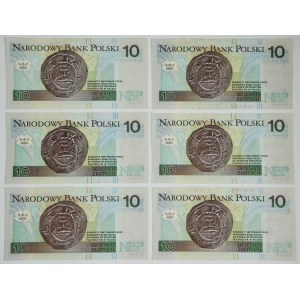 Zestaw, 10 złotych 1994 (6 szt.)
