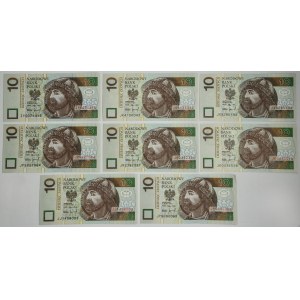 Zestaw, 10 złotych 1994 (8 szt.)