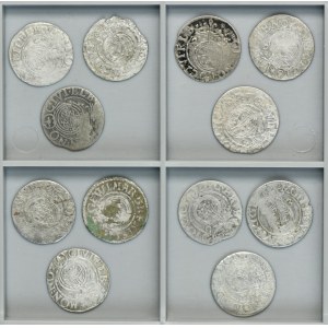 Lot, Ducal Prussia and Elbing under Sweden, Gerog Wilhem and Gustav II Adolf, 3 Polker (12 pcs.)