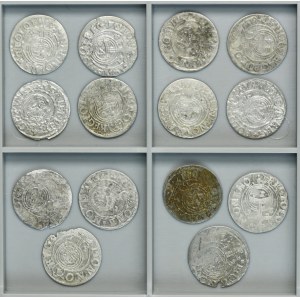 Lot, Poland and Livonia under Sweden, Sigismund III Vasa and Christina, 3 Polker (14 pcs.)