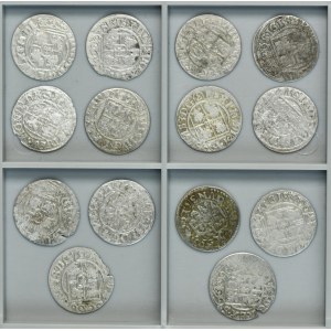 Lot, Poland and Livonia under Sweden, Sigismund III Vasa and Christina, 3 Polker (14 pcs.)