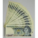 Zestaw, 10-1.000 złotych 1982-88 (86 szt.)