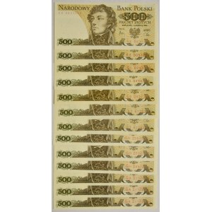 Zestaw, 10-1.000 złotych 1982-88 (86 szt.)