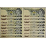 Zestaw, 10-1.000 złotych 1982-88 (86 szt.)