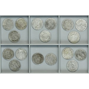Lot, Poland and Riga under Sweden rule, Sigismund III Vasa and Gustav II Adolf, 3 Polker (17 pcs.)