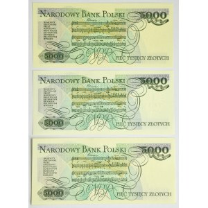Zestaw, 5.000 złotych 1988 (3 szt.)