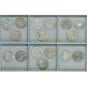 Lot, Poland and Elbing under Sweden, Sigismund III Vasa and Christina, 3 Polker (16 pcs.)