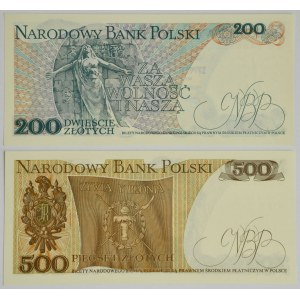 Zestaw, 200-500 złotych 1979-82 (2 szt.)