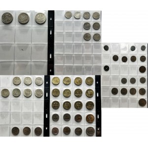 Zestaw, II RP, PRL i III RP, Mix monet (58 szt.) - wart oglądania