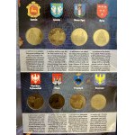 Zestaw, Klaser (x5) z monetami 2 złote GOLD NORDIC