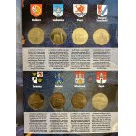 Zestaw, Klaser (x5) z monetami 2 złote GOLD NORDIC