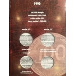 Zestaw, Klaser (x7) z polskimi monetami obiegowymi PRL i III RP