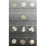 Zestaw, Klaser (x7) z polskimi monetami obiegowymi PRL i III RP