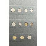 Zestaw, Klaser (x7) z polskimi monetami obiegowymi PRL i III RP