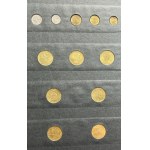 Zestaw, Klaser (x7) z polskimi monetami obiegowymi PRL i III RP