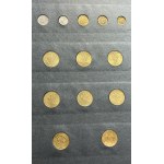Zestaw, Klaser (x7) z polskimi monetami obiegowymi PRL i III RP