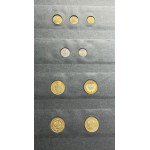 Zestaw, Klaser (x7) z polskimi monetami obiegowymi PRL i III RP